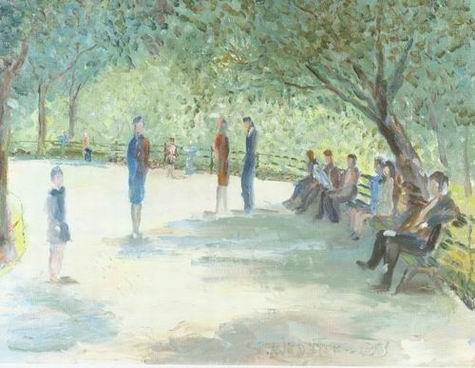 New York oil painting